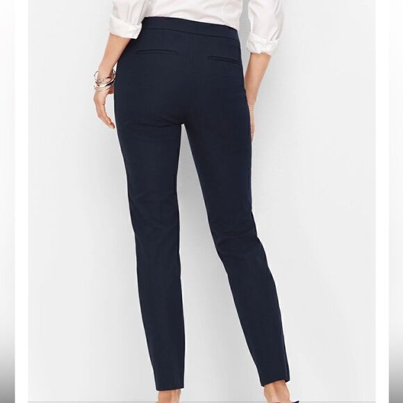 Talbots Chatham Ankle Fit higher waisted w side zip black pants - Picture 3 of 13